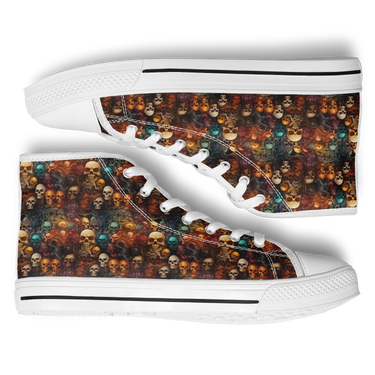 Chokefish™ Urban Peak Retro High Tops-Skulls-005